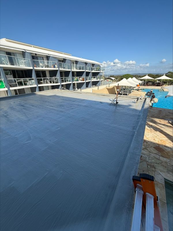 Apartment block rooftop waterproofing
